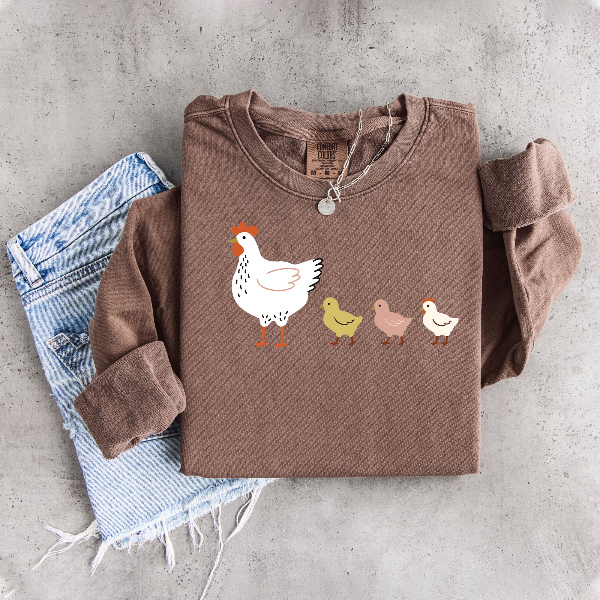 Niedliches Küken- und Hühner-Sweatshirt