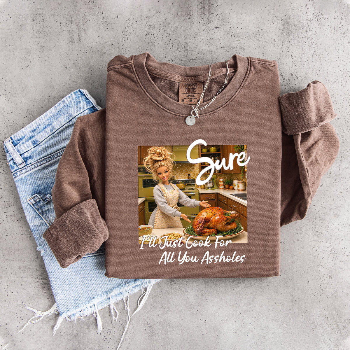 Sudadera «Solo cocinaré para ustedes, idiotas»