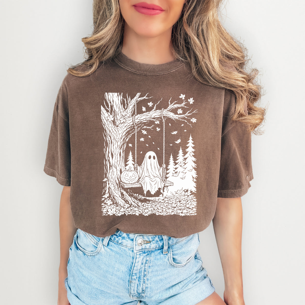 Vintage 90s Ghost Halloween Tee