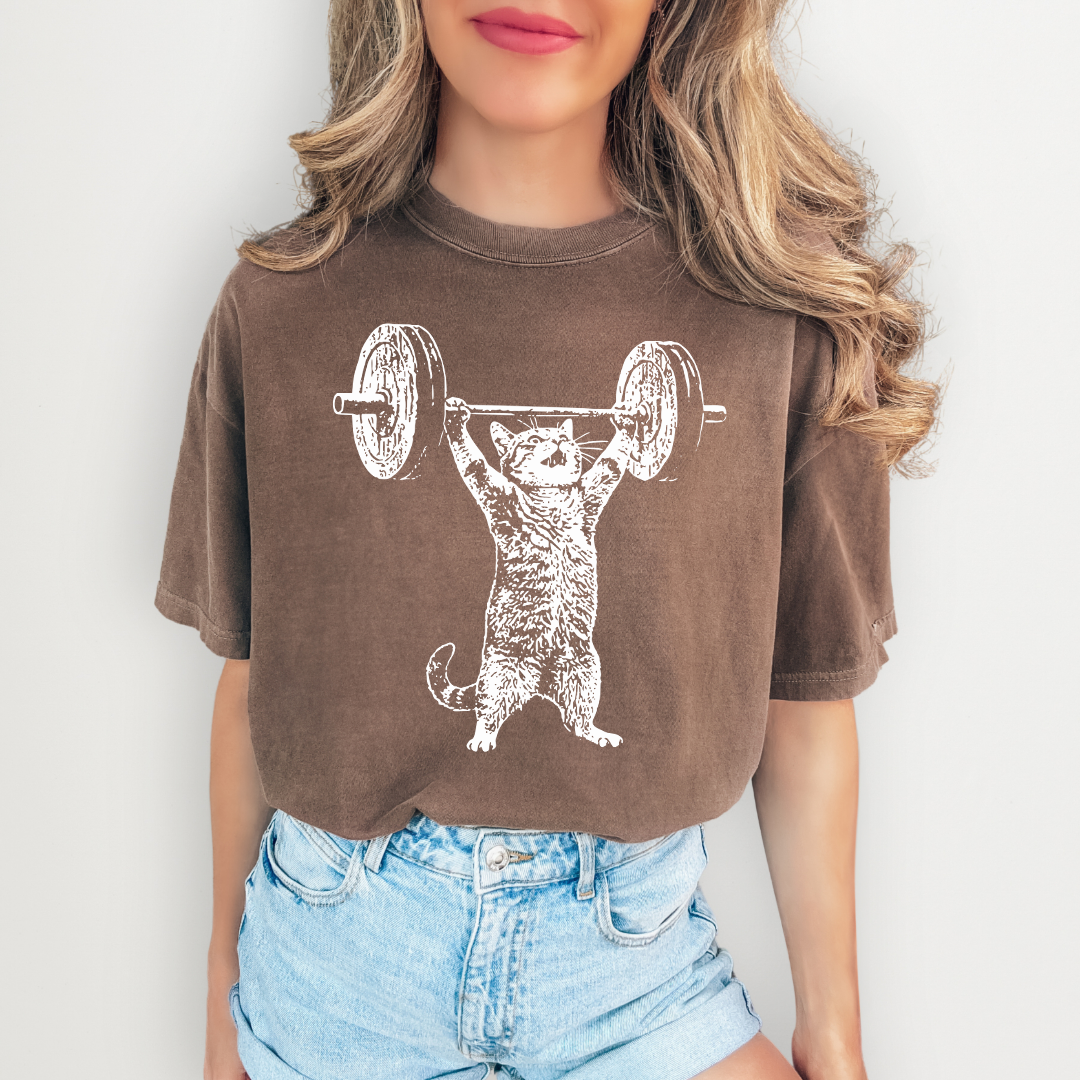 Funny Cat Gym Tee