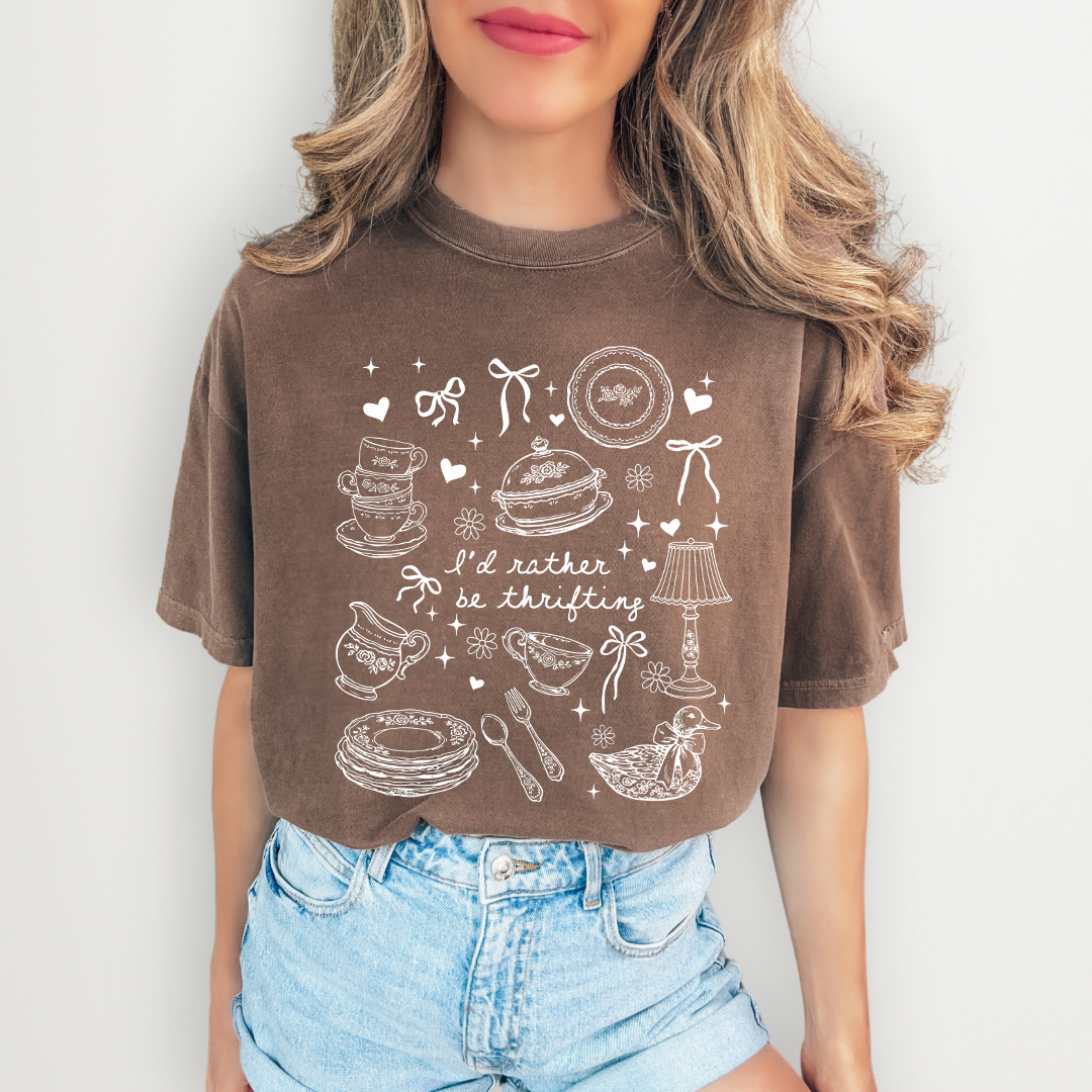 I'd Rather Be Thirifting Tee