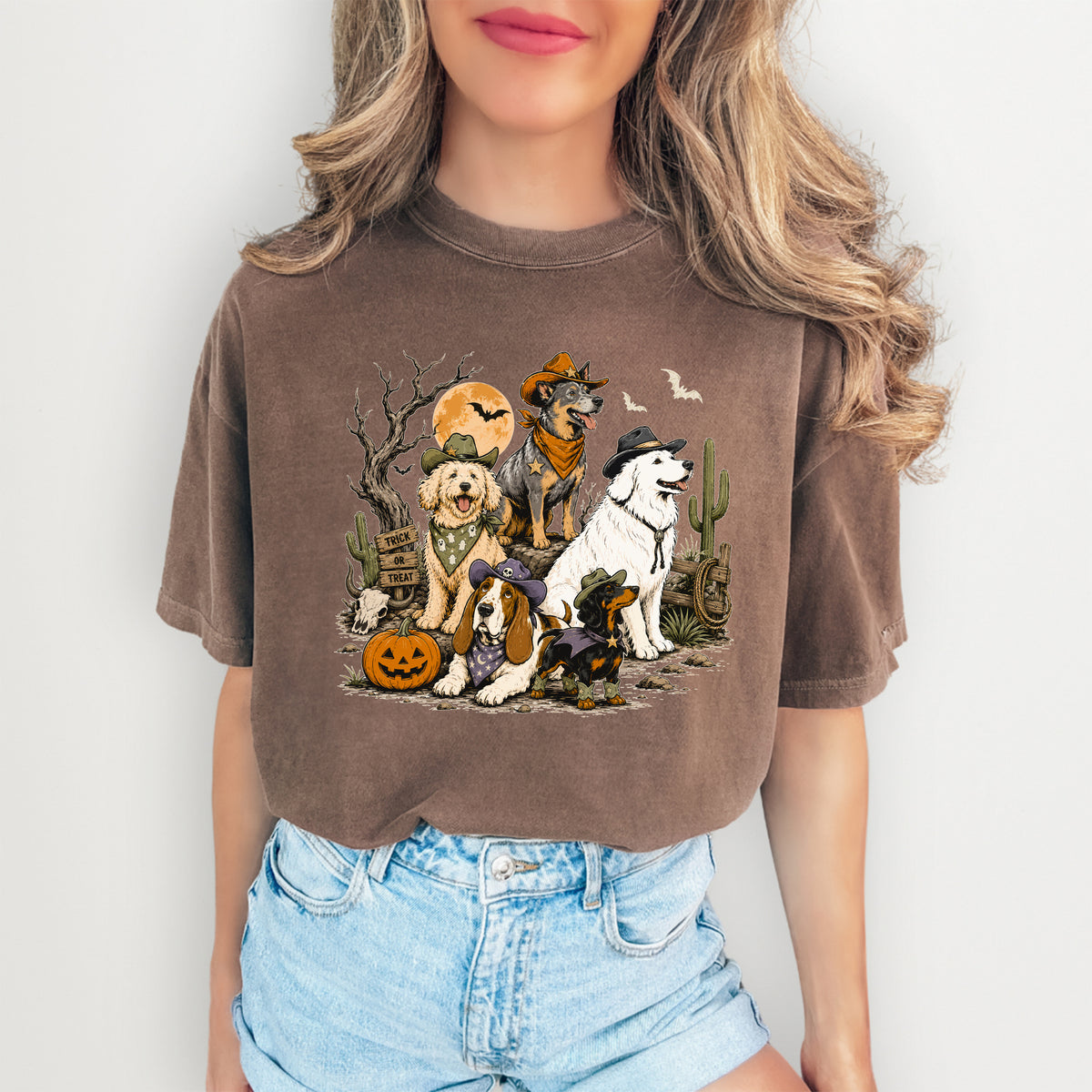T-shirt Chiens de cow-boys de l’Ouest