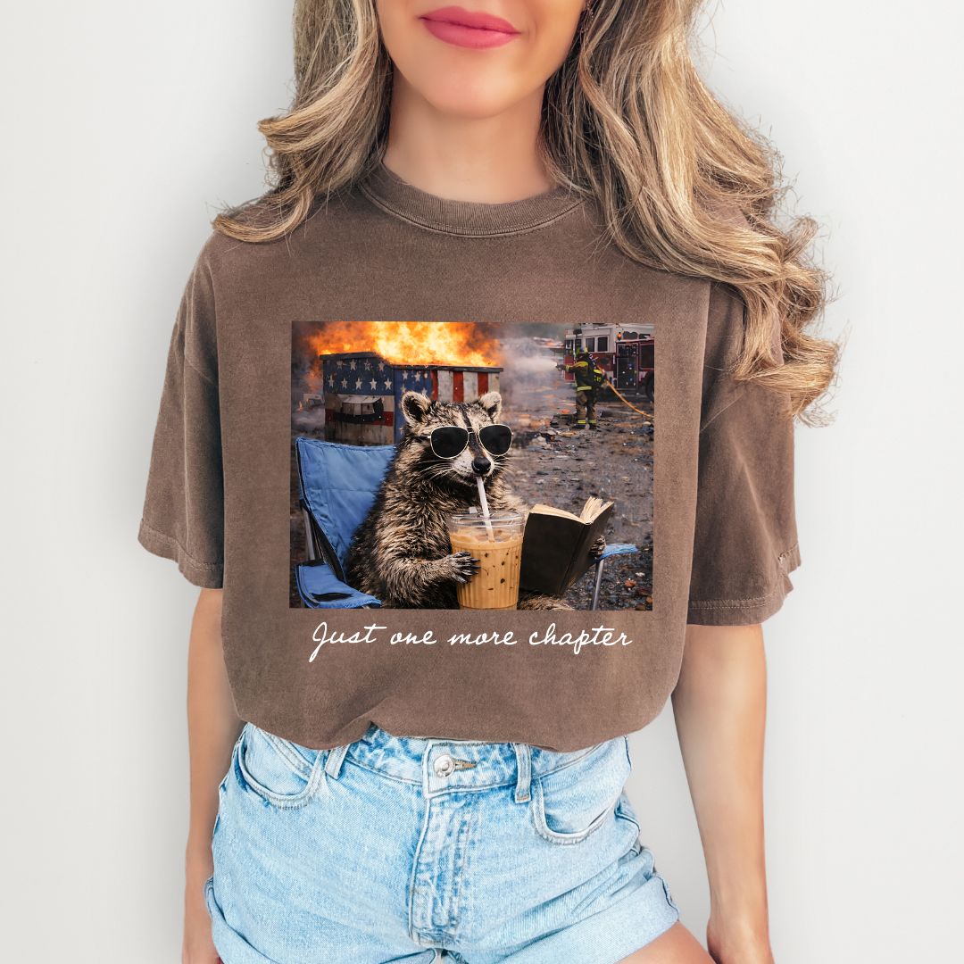 One More Chapter Funny Dumpster Racoon T-Shirt
