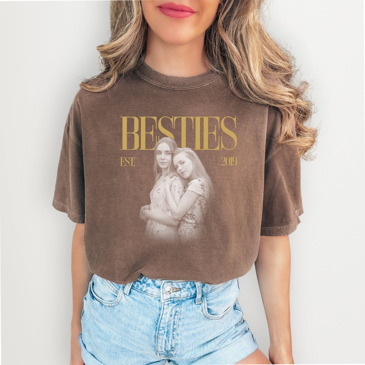 Personalised Bestie Photo Tee