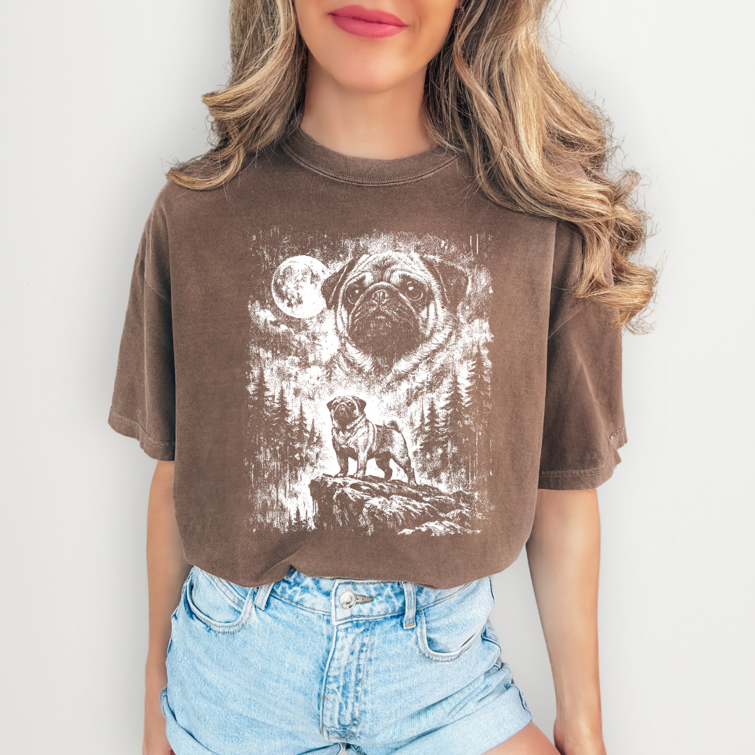 Personalized Vintage Pug Shirt