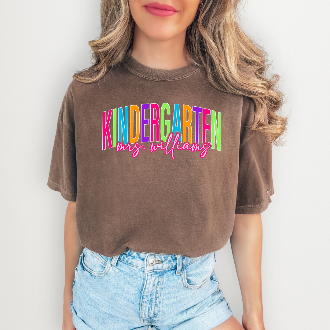 Personalized Kindergarten Tee