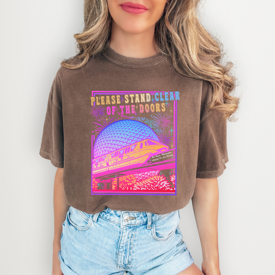Retro Please Stand Clear of the Doors Tee
