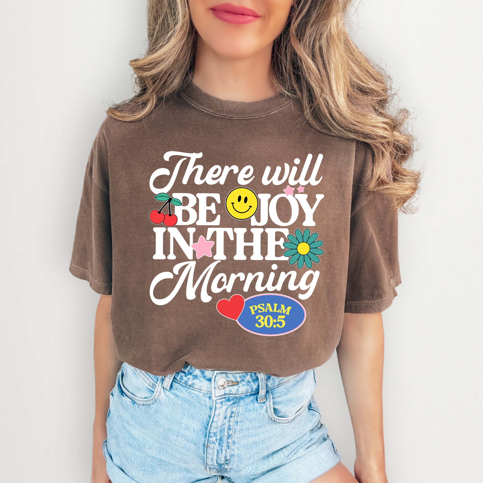 T-Shirt „Morgens wird es Freude geben“