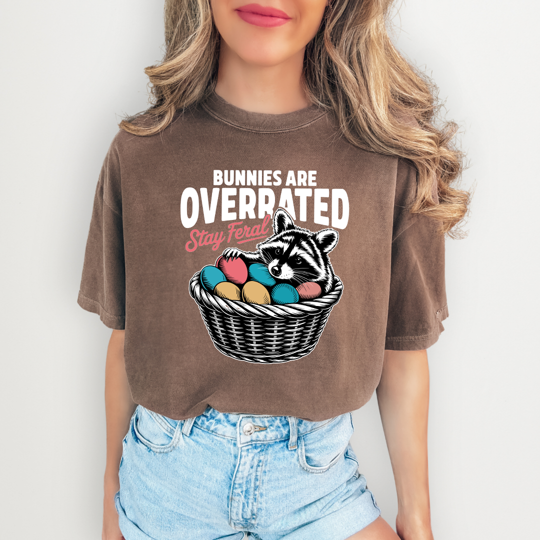 Bunnies Are Overrated Stay Feral Tee