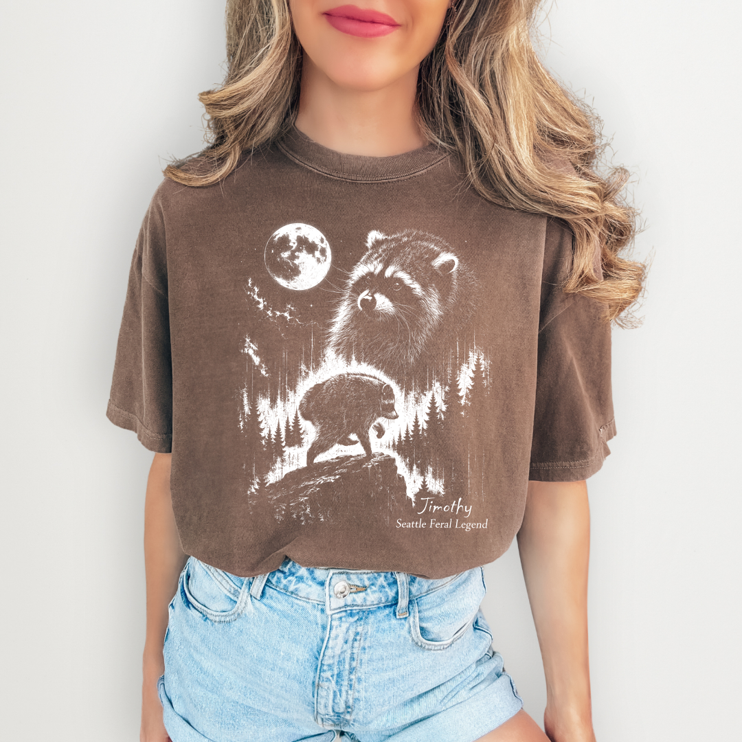 T-shirt Jimothy Raccoon Seattle Feral Legend