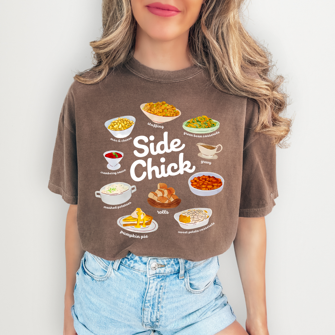 Side Chick Funny Thanksgiving Tee