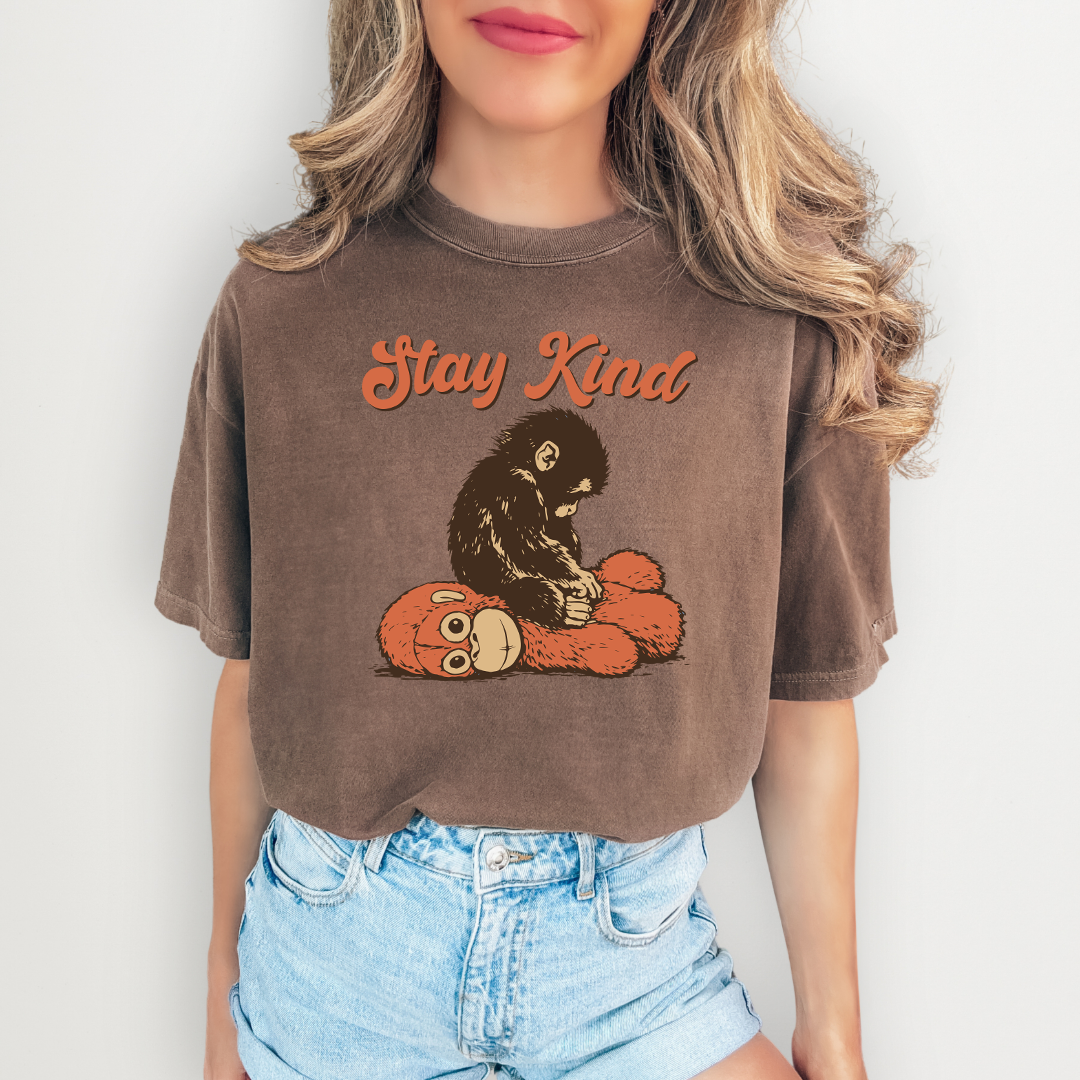 Stay Kind Punch Baby Monkey Tee
