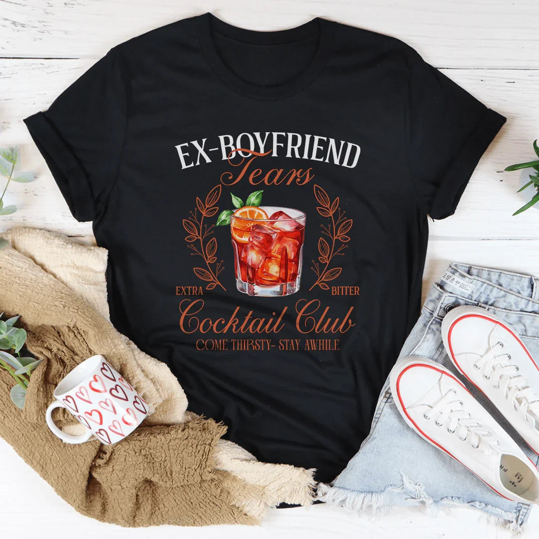 Ex Boyfriend Tears Extra Bitter Cocktail Club Tee Peachy Sunday T-Shirt