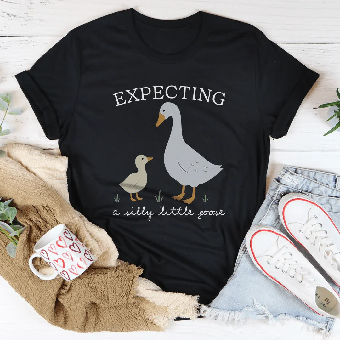 Expecting A Silly Little Goose Tee Peachy Sunday T-Shirt