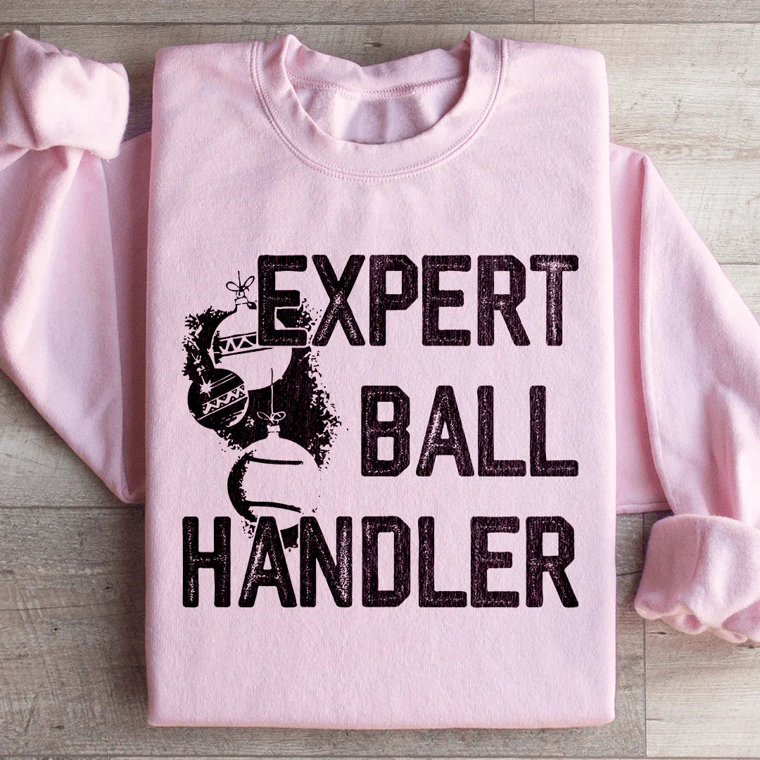 Expert Ball Handler Christmas Sweatshirt Light Pink / S Peachy Sunday T-Shirt