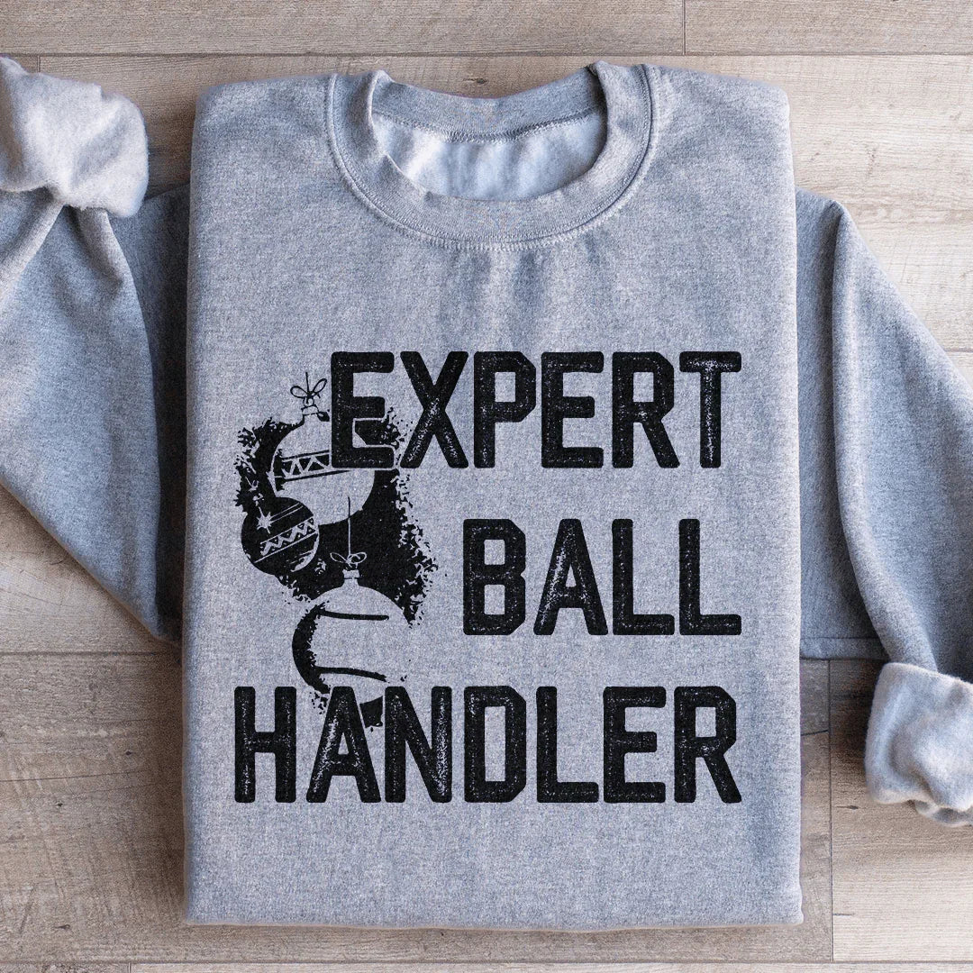 Expert Ball Handler Christmas Sweatshirt Sport Grey / S Peachy Sunday T-Shirt