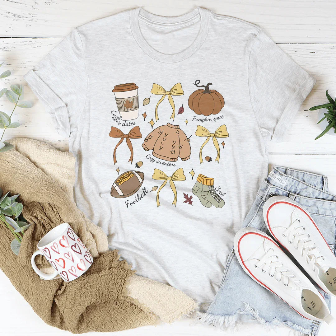 Fall Coquette Tee Ash / S Peachy Sunday T-Shirt