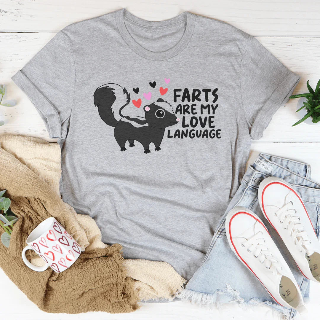 Farts Are My Love Language Tee Athletic Heather / S Peachy Sunday T-Shirt