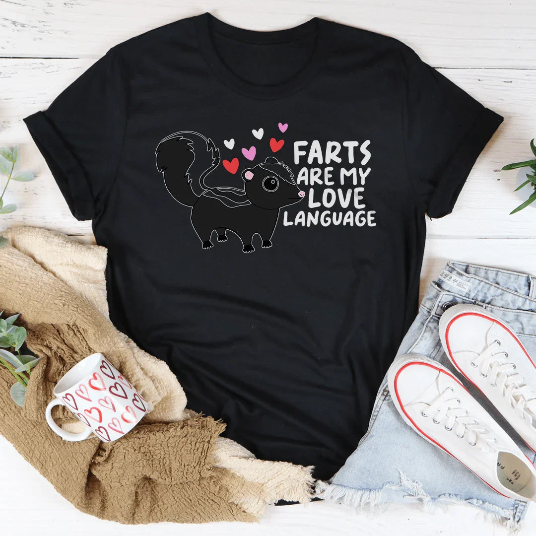 Farts Are My Love Language Tee Black Heather / S Peachy Sunday T-Shirt