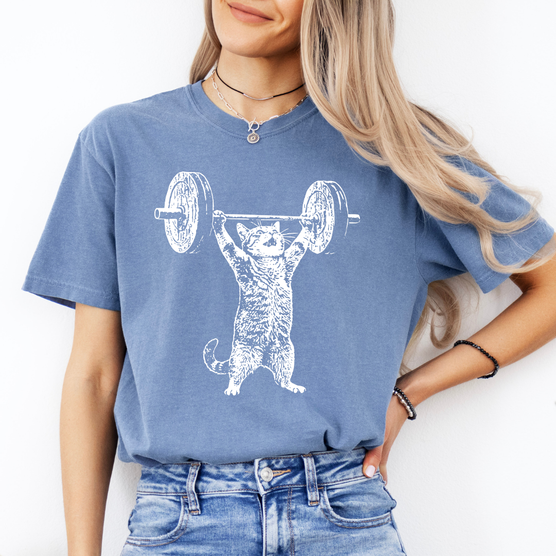 Funny Cat Gym Tee