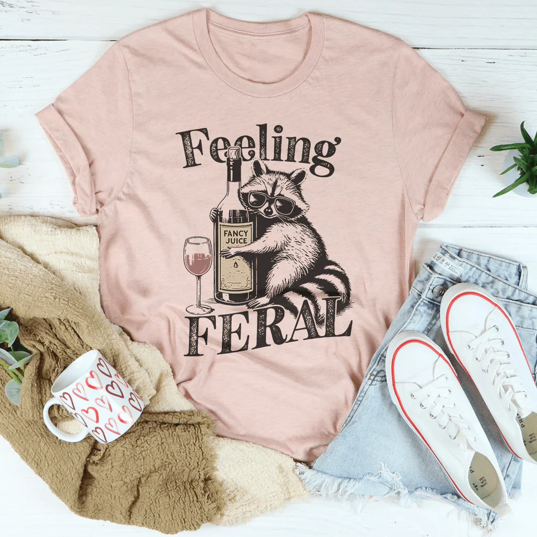 Feeling Feral Tee Heather Prism Peach / S Peachy Sunday T-Shirt