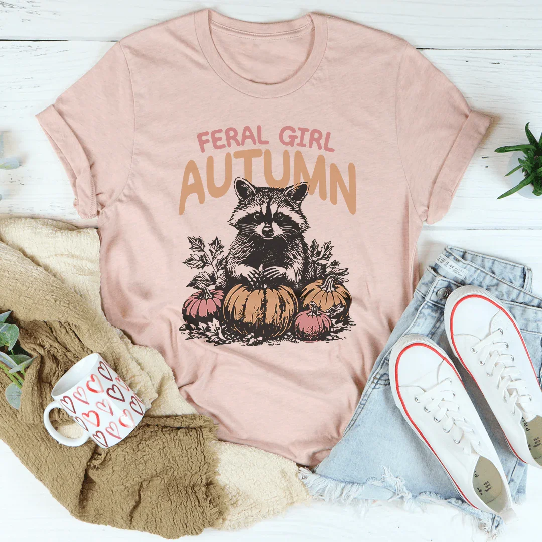 Feral Girl Autumn Tee Heather Prism Peach / S Peachy Sunday T-Shirt