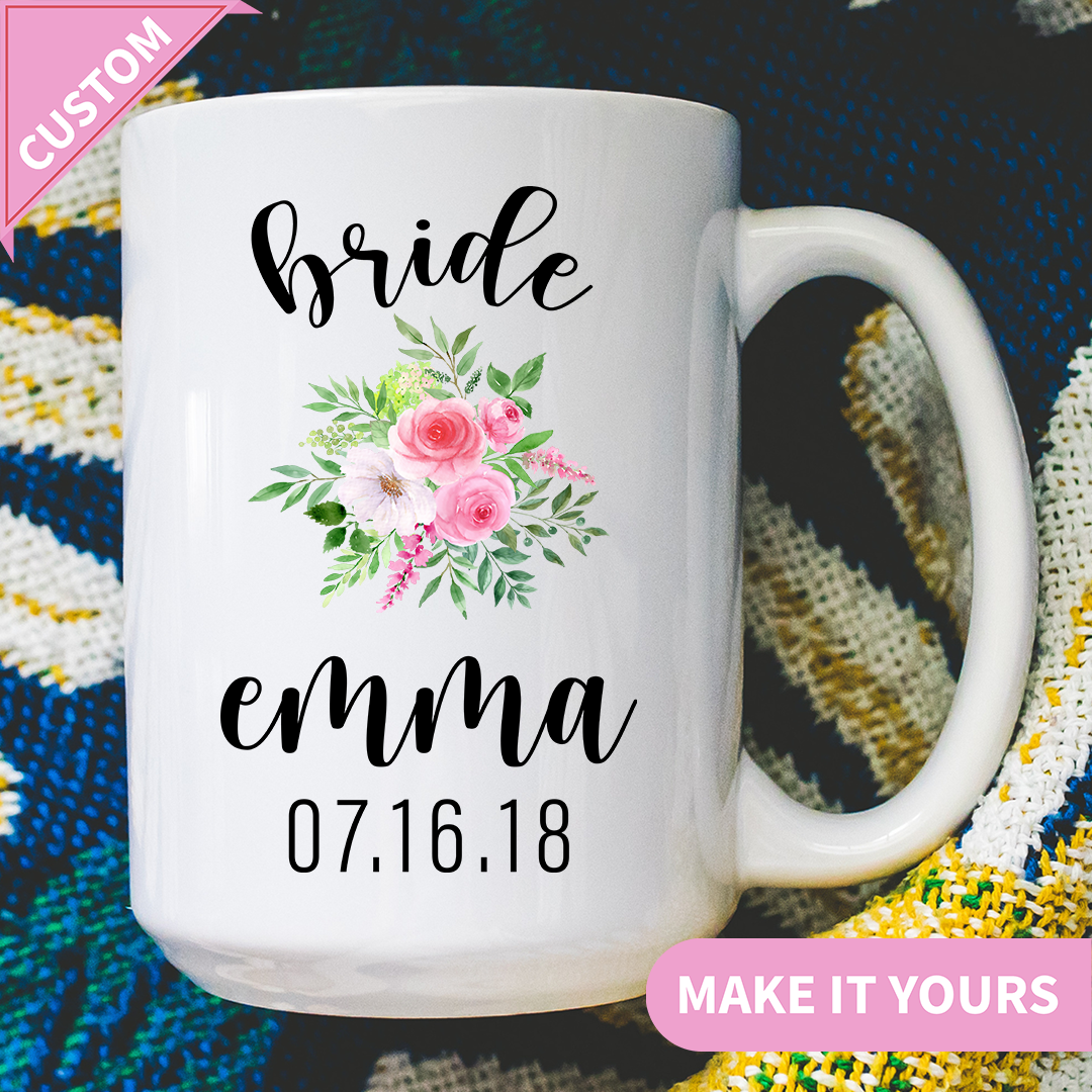 Personalized Bridesmaid Mugs