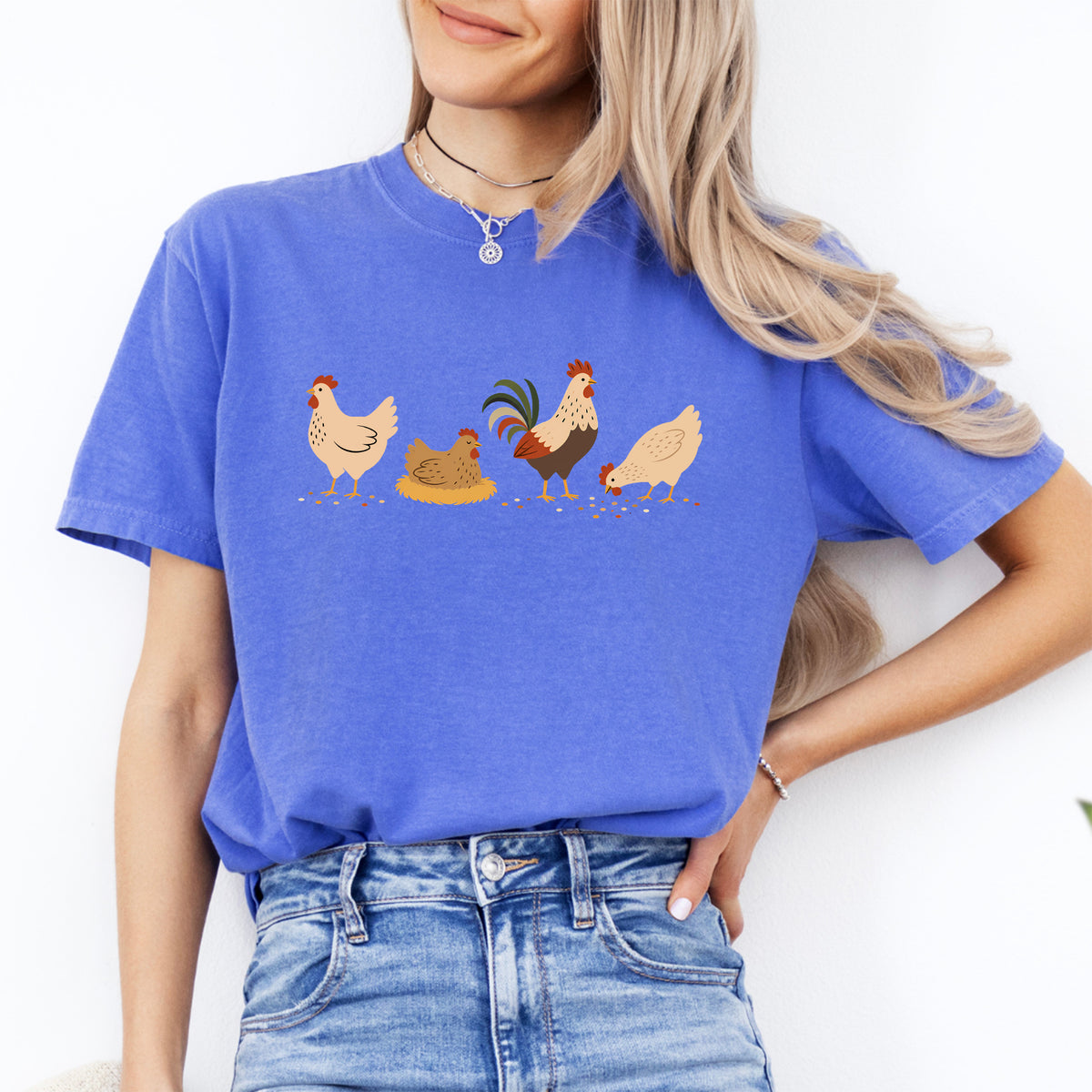 Camiseta de pollo bohemio