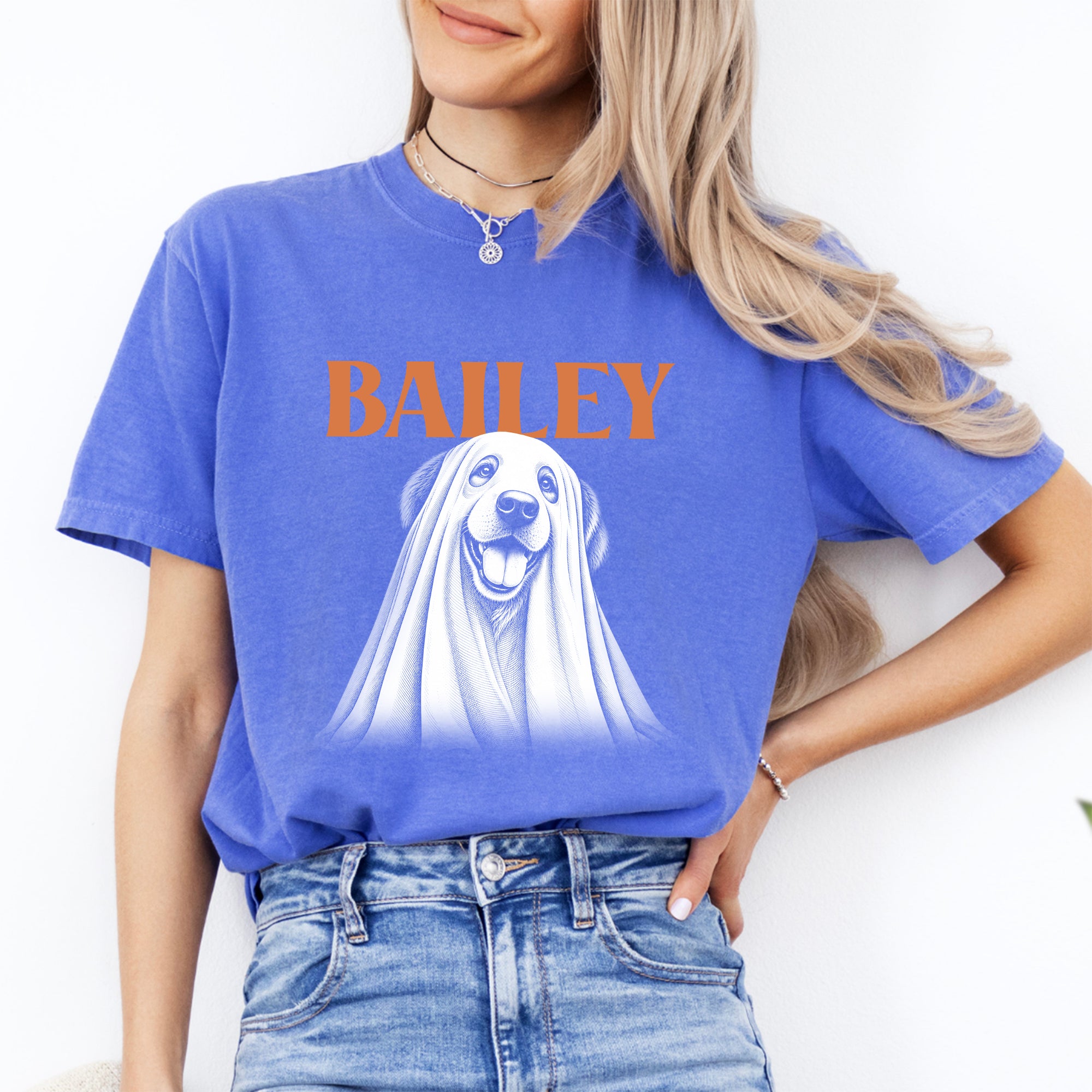 Personalisierbares Halloween-T-Shirt für Hunde