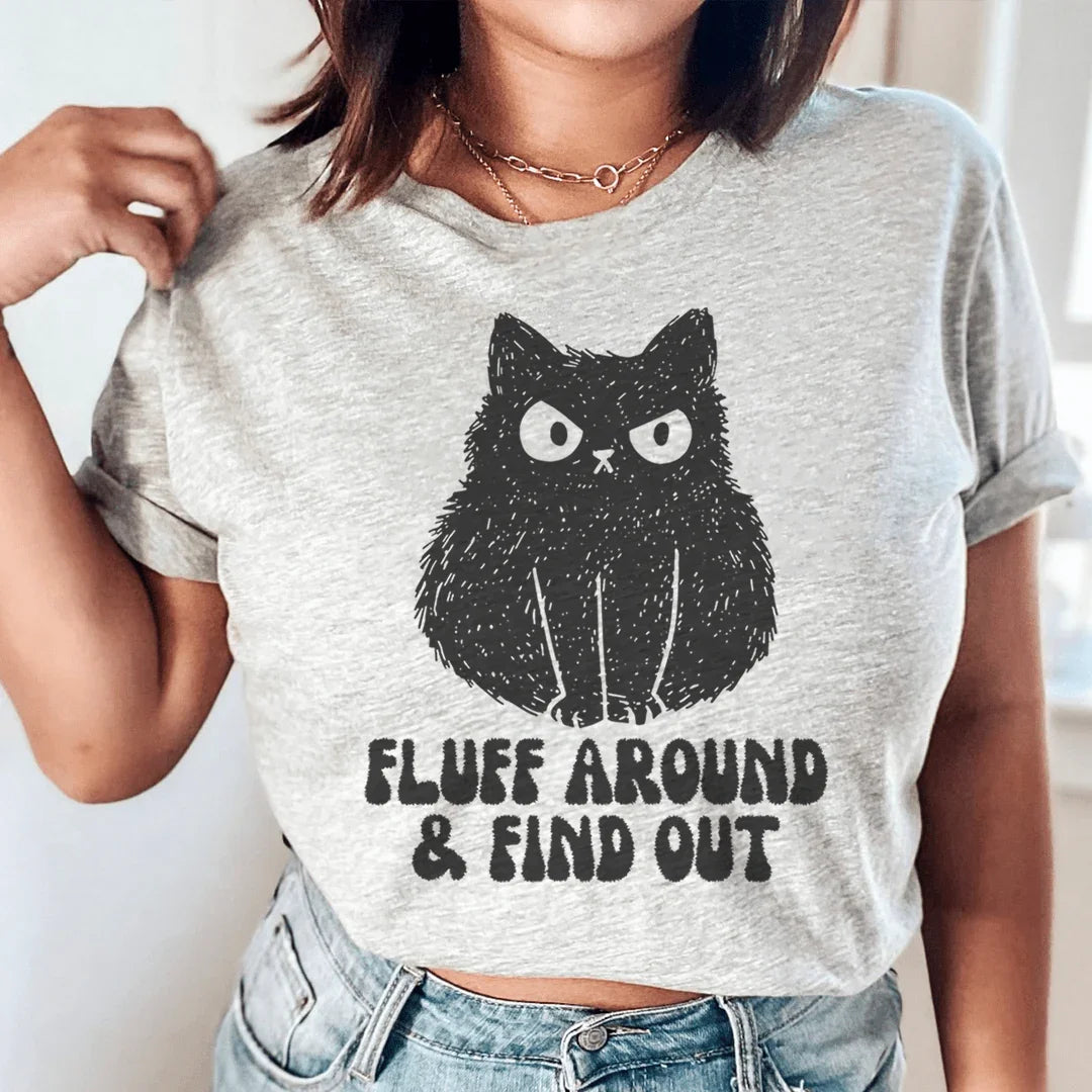 Fluff Around And Find Out Tee Athletic Heather / S Peachy Sunday T-Shirt