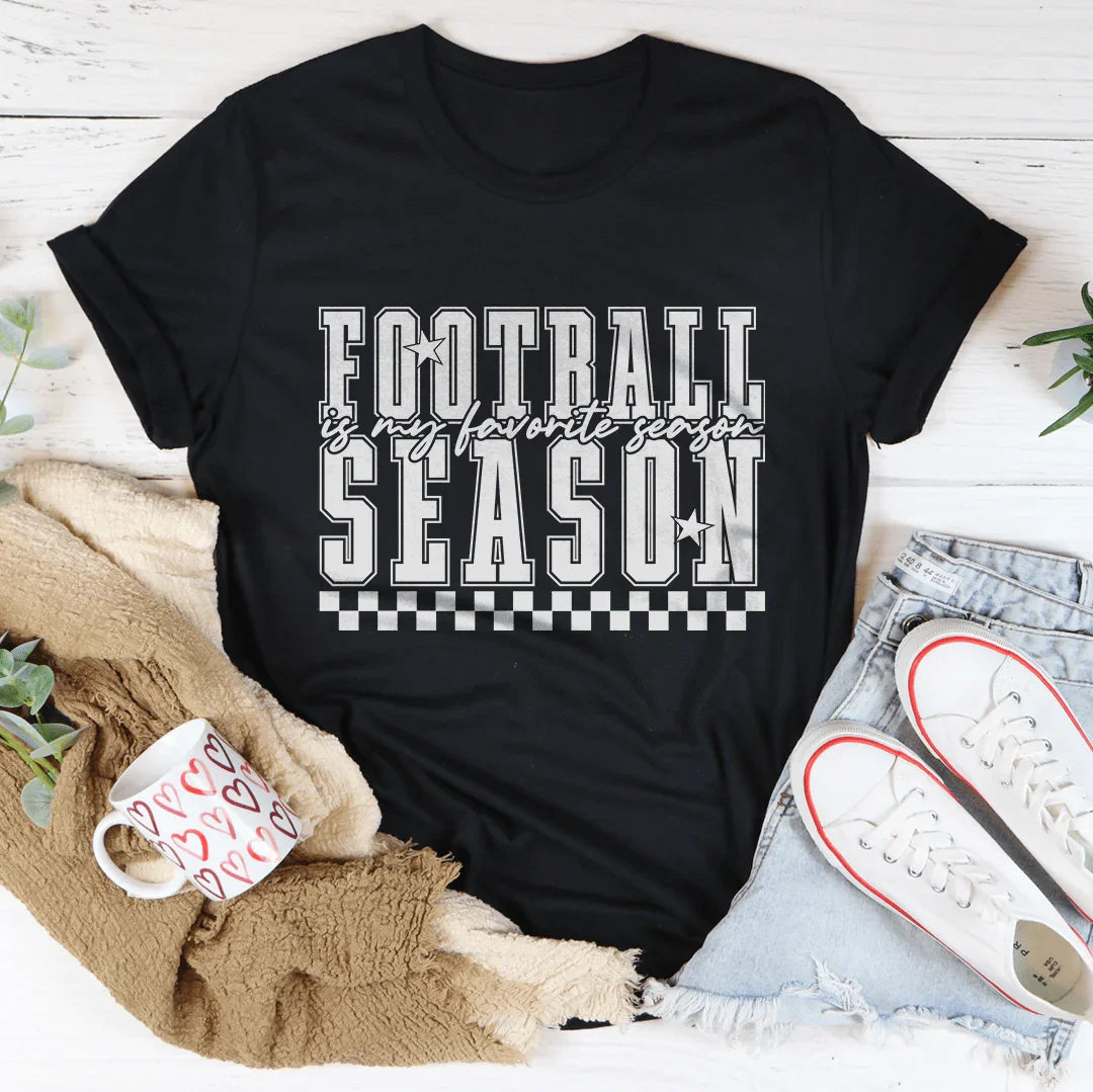 Football Season Is My Favorite Season Tee Black Heather / S Peachy Sunday T-Shirt