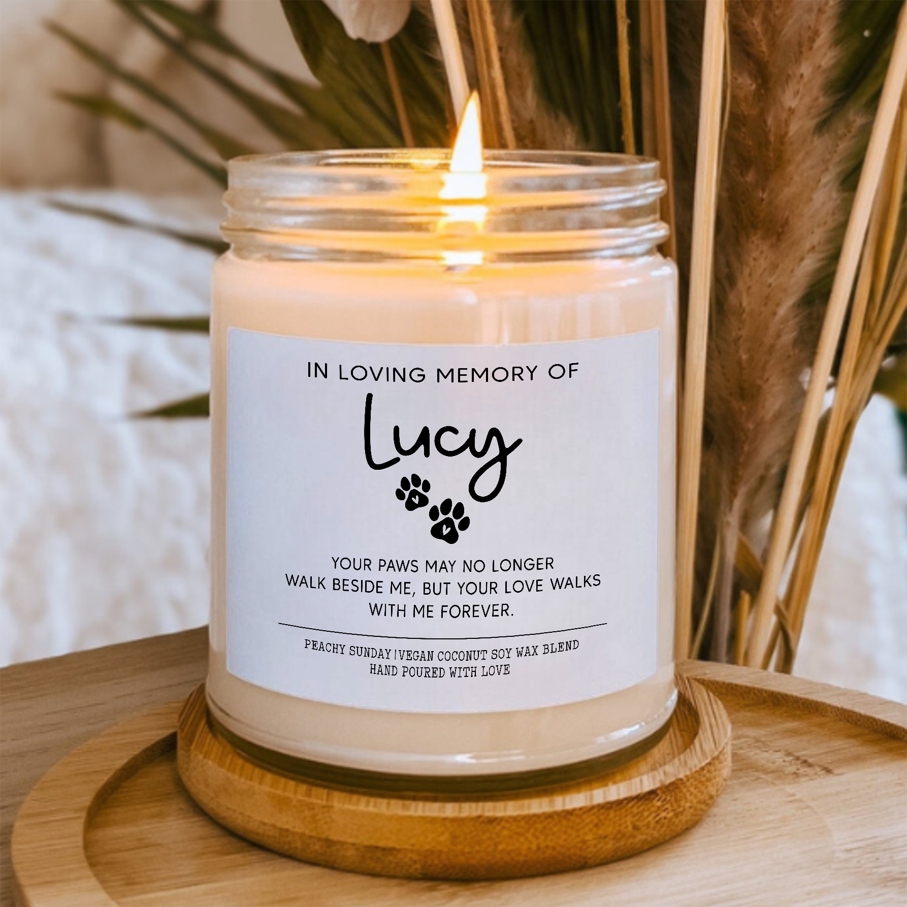 Personalized Pet Remembrance Candle
