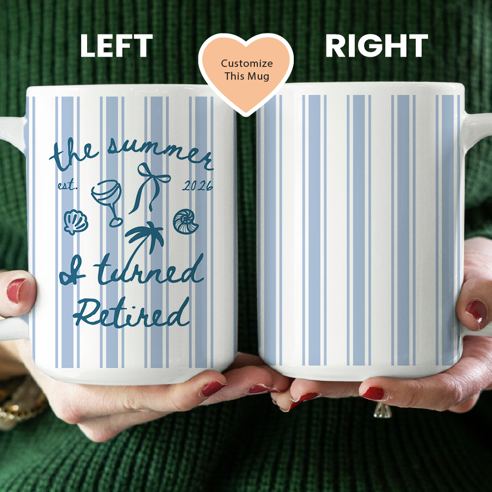 PersonalizedThe Summer I Turned Retired Mug