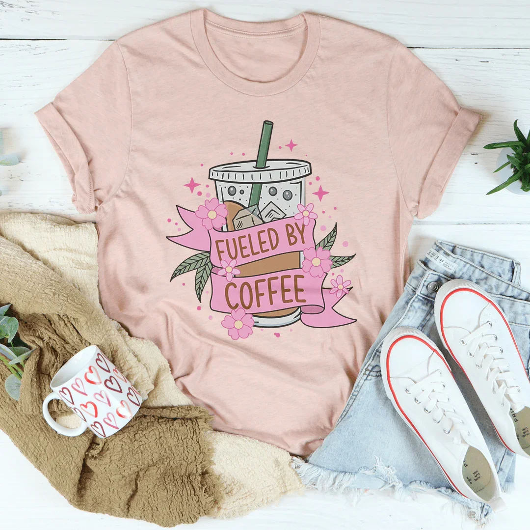 Fueled By Coffee Tee Heather Prism Peach / S Peachy Sunday T-Shirt