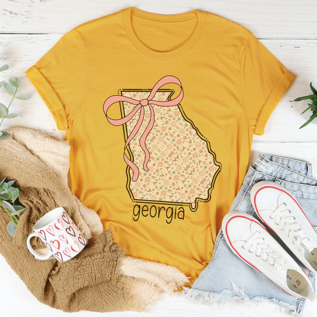 Georgia Tee Mustard / S Peachy Sunday T-Shirt