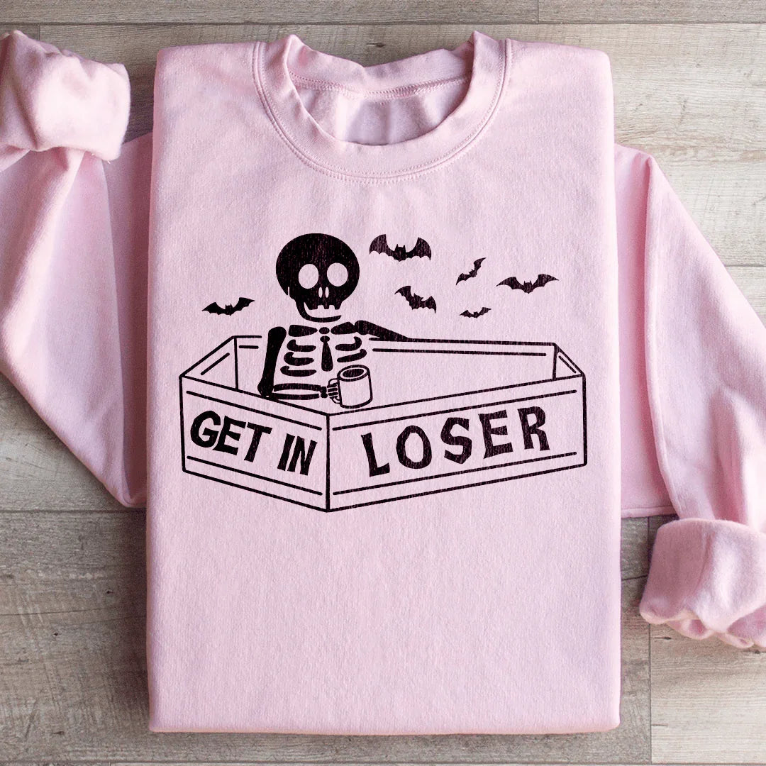 Get In Loser Halloween Sweatshirt Peachy Sunday T-Shirt