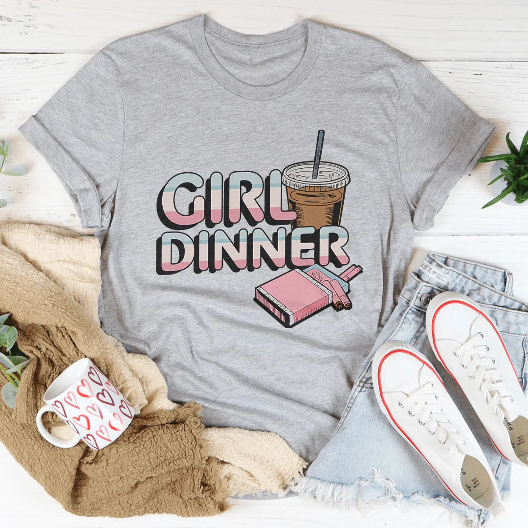 Girl Dinner Tee Athletic Heather / S Peachy Sunday T-Shirt