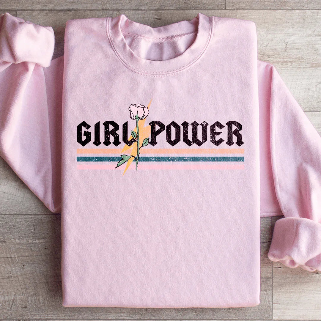 Girl Power Rose Sweatshirt Peachy Sunday T-Shirt