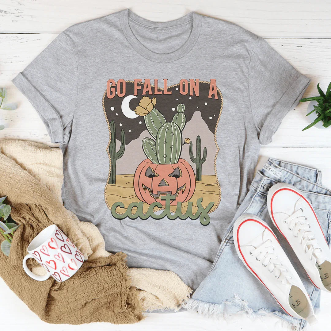 Go Fall On A Cactus Tee Athletic Heather / S Peachy Sunday T-Shirt