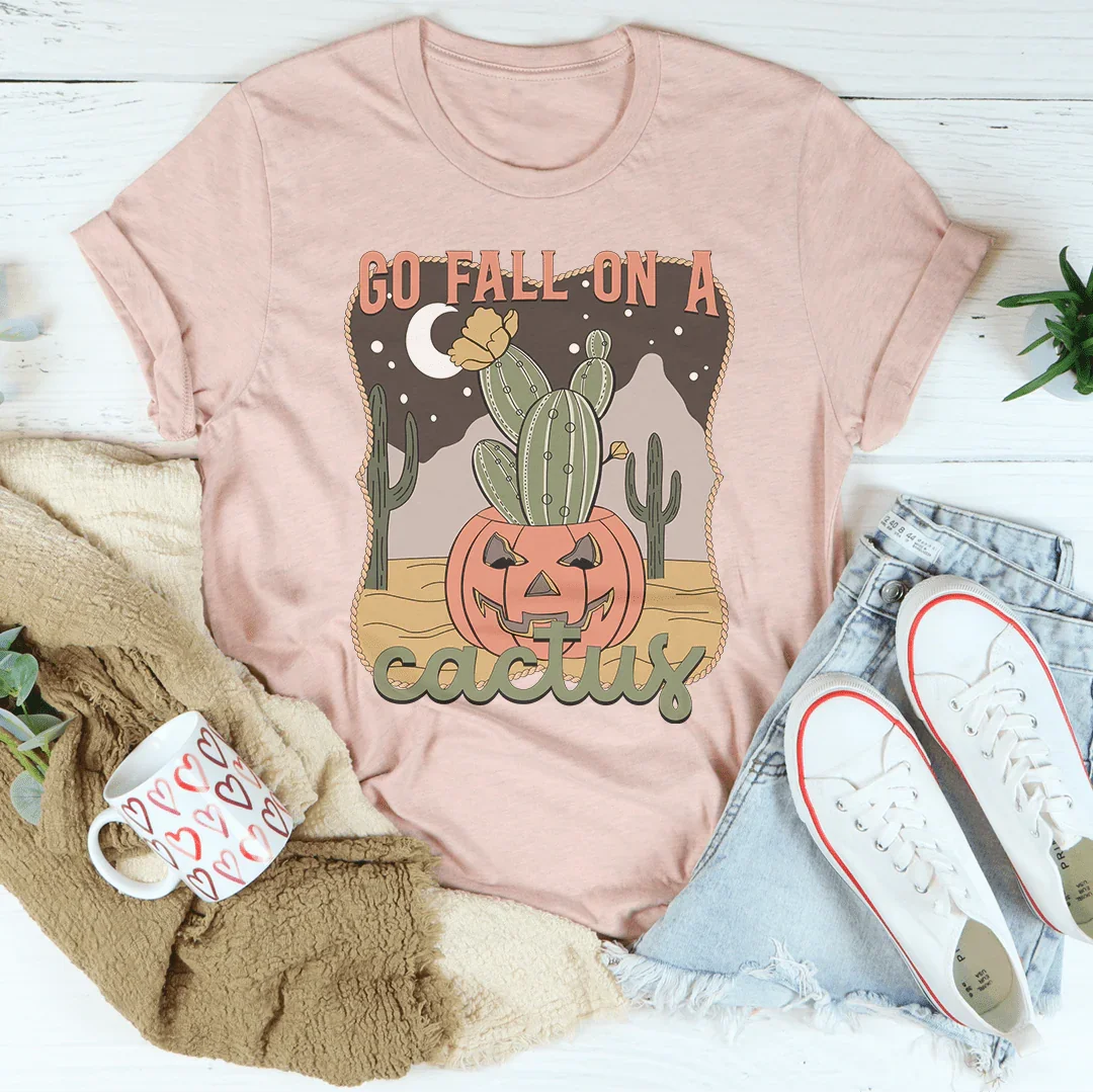 Go Fall On A Cactus Tee Heather Prism Peach / S Peachy Sunday T-Shirt