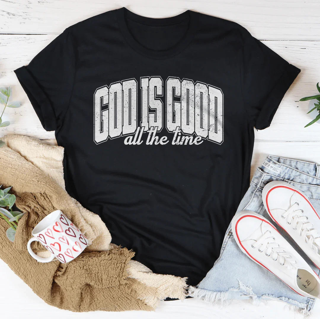 God Is Good All The Time Tee Black Heather / S Peachy Sunday T-Shirt
