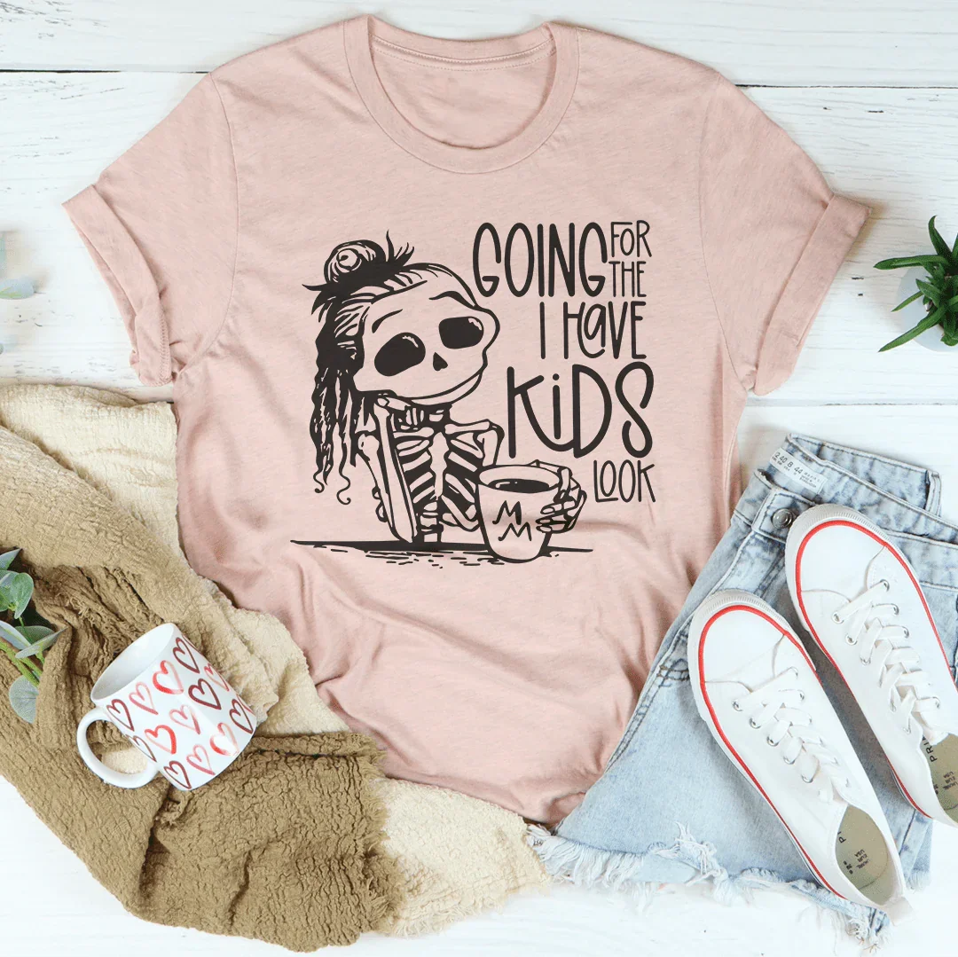 Going For The I Have Kids Look Tee Heather Prism Peach / S Peachy Sunday T-Shirt