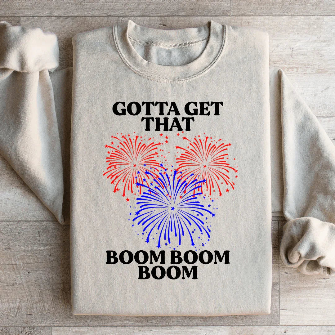 Gotta Get That Boom Boom Boom Sweatshirt Sand / S Peachy Sunday T-Shirt
