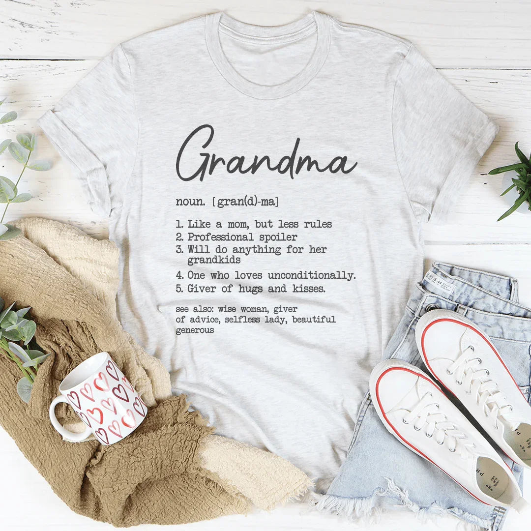 Grandma Like A Mom But Less Rules Tee Ash / S Peachy Sunday T-Shirt