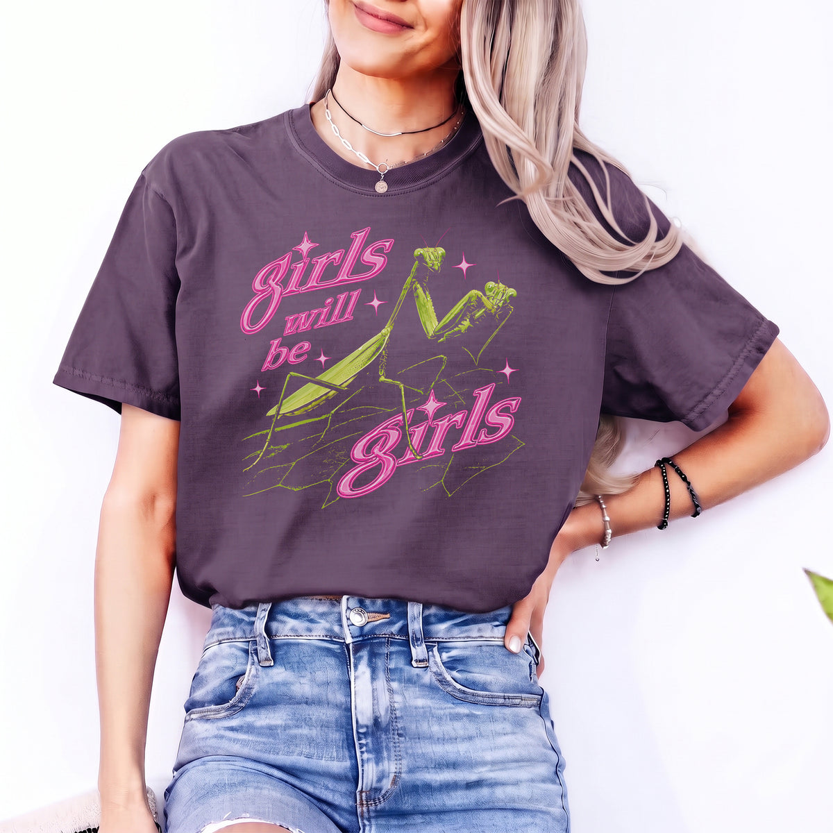 Girls Will Be Girls Praying Mantis Tee