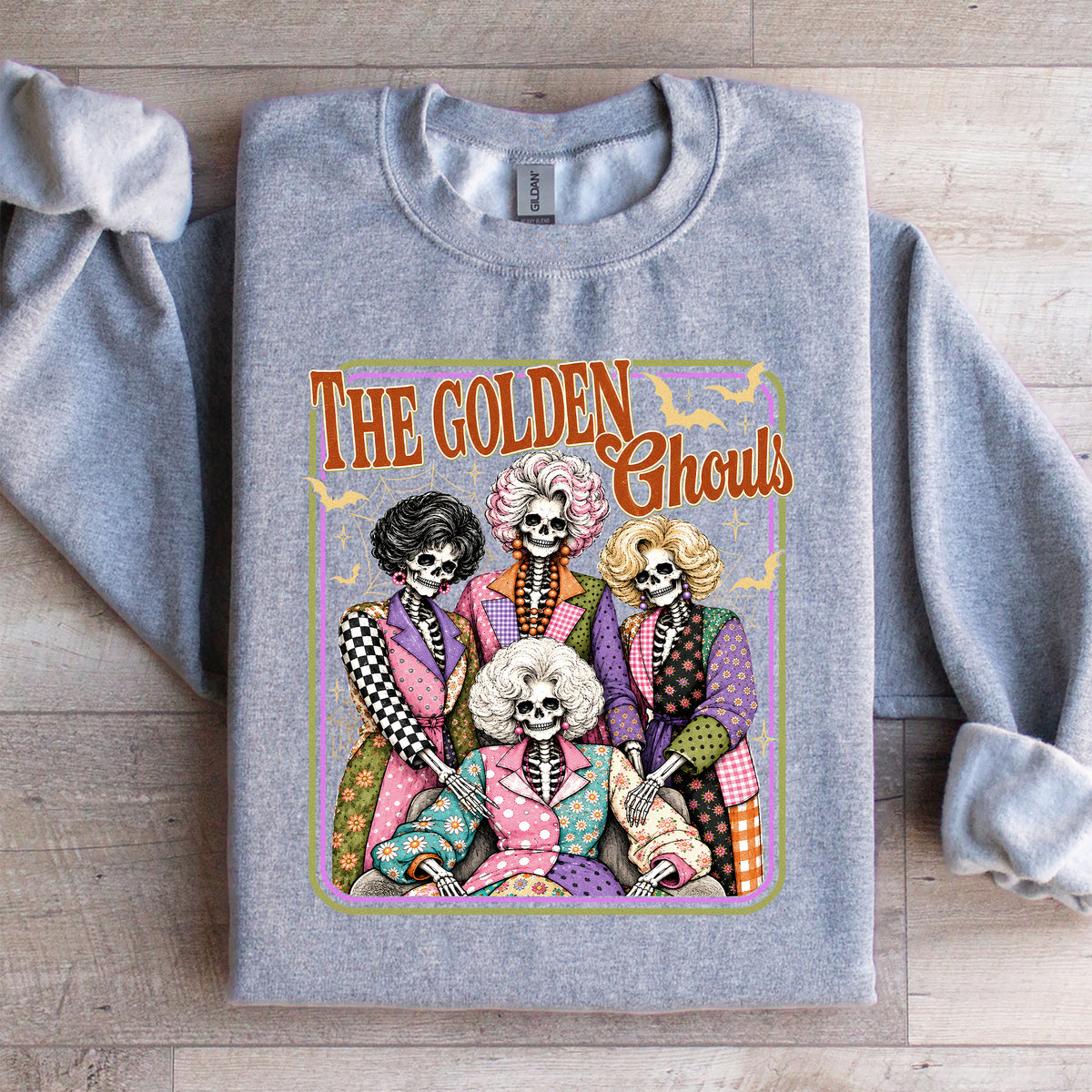 Damen-Sweatshirt „The Golden Ghouls Skeleton“