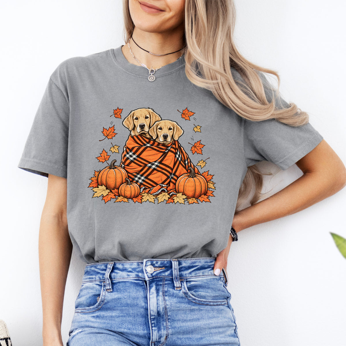 Golden Retriever Fall Tee