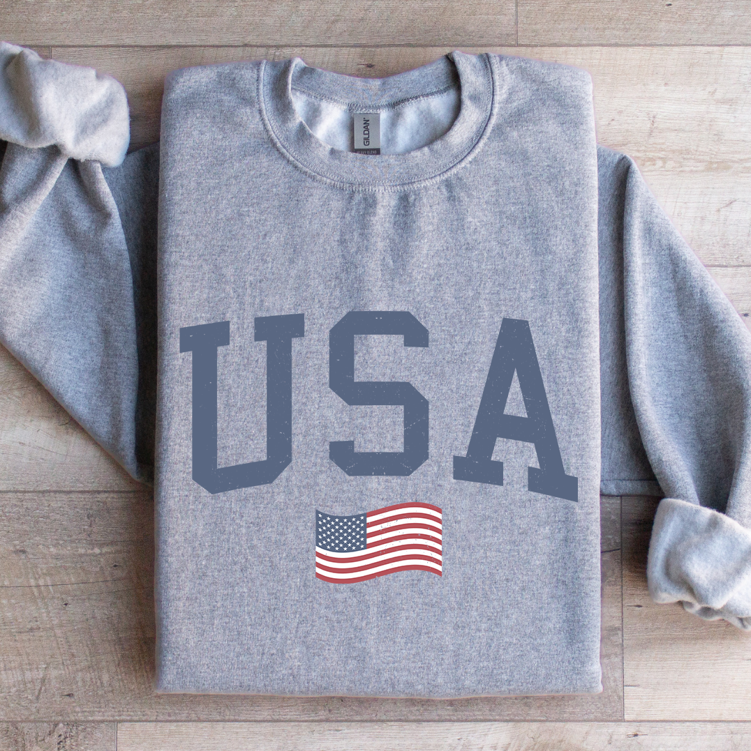 USA Flag Sweatshirt