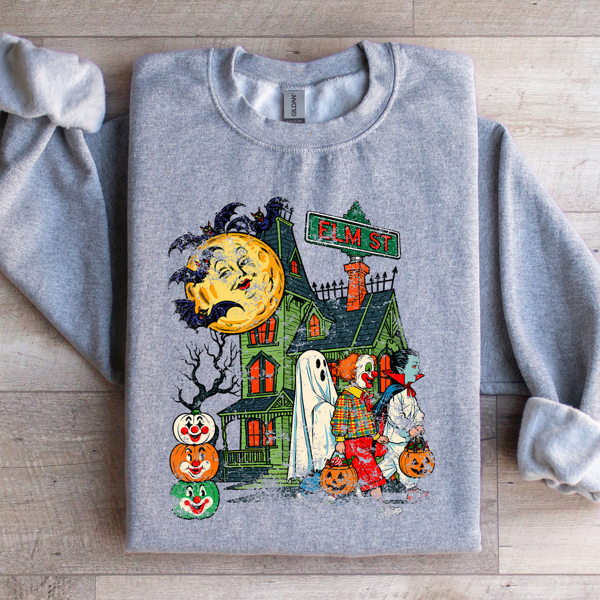 Sudadera retro de Halloween para pedir dulces
