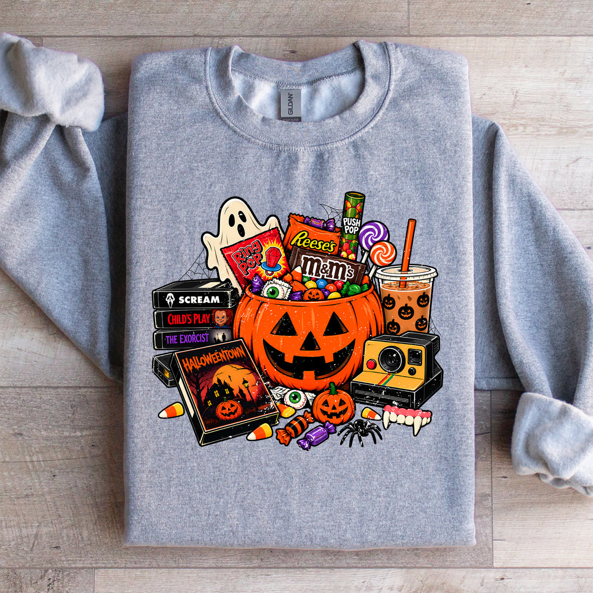 Sudadera retro de Halloween para pedir dulces